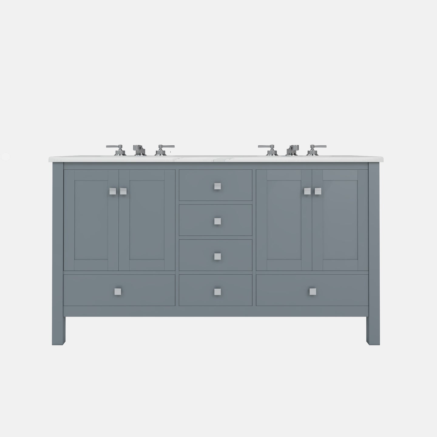 Orion 60'' Grey - Double Sink