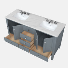 Load image into Gallery viewer, Orion 60&#39;&#39; Grey - Double Sink
